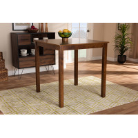 Baxton Studio RH7070T-Walnut-PT Lenoir Modern and Contemporary Walnut Brown Finished Wood Counter Height Pub Table